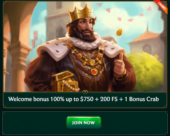 Casinia welcome bonus